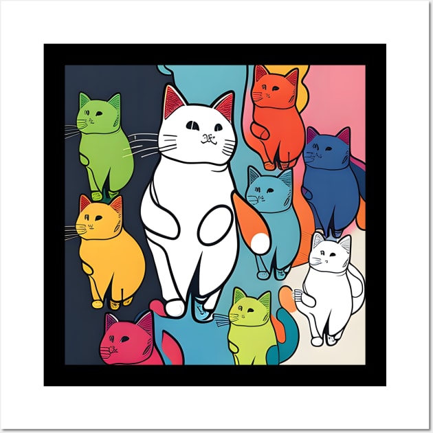 Autism Cat Child Drawing - Autism Awareness For Cat Lovers Wall Art by Matthew Ronald Lajoie